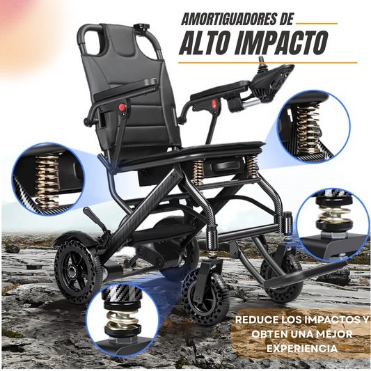 Silla de Ruedas Eléctrica Ultraligera con Control a Distancia